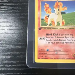 Blaine’s Ponyta 1st Edition Gym Challenge 64/132 WOTC Vintage Pokemon - Image 2