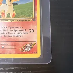 Blaine’s Ponyta 1st Edition Gym Challenge 64/132 WOTC Vintage Pokemon - Image 5