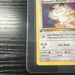 Giovanni's Meowth 74/132 1st Edition Uncommon Excellent Gym Challenge WOTC - Image 2