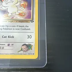 Giovanni's Meowth 74/132 1st Edition Uncommon Excellent Gym Challenge WOTC - Image 5