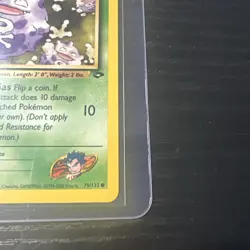 Koga’s Koffing 1st Edition Gym Challenge 79/132 WOTC Vintage Pokemon 1999 - Image 5