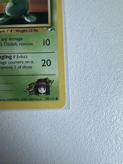 Erika’s Oddish 1st Edition Gym Heroes 78/132 WOTC Vintage Pokemon - Image 5