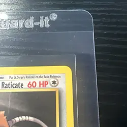 Lt. Surge’s Raticate 53/132 1st Edition Gym Challenge WOTC Vintage Pokemon - Image 4
