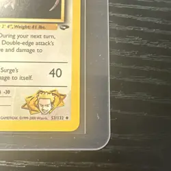 Lt. Surge’s Raticate 53/132 1st Edition Gym Challenge WOTC Vintage Pokemon - Image 5