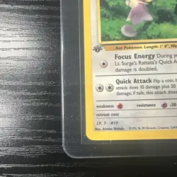 Lt Surge’s Rattata 1st Edition Gym Challenge 85/132 WOTC Vintage Pokemon - Image 2