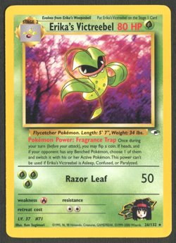 Pokemon TCG: Erika's Victreebel 26/132 Gym Heroes WoTC Non Holo Rare - Image 1