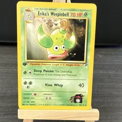 Pokemon Gym Heroes Erika’s Weepinbell 1st Edition (49/132) NM - Image 1