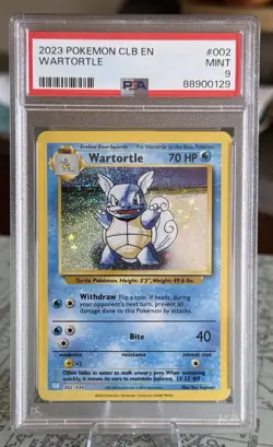 Pokemon Wartortle #002 CLB 002/034 Classic Collection Holo PSA 9 - Image 1