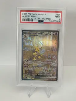 2023 POKEMON EN-151 SPECIAL ILLUSTRATION RARE #201 ALAKAZAM EX PSA 9 - Image 1