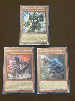 Yugioh Dinowrestler Pankratops Collector Rare Lot Souleating Oviraptor Conductor - Image 1