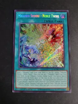 Mikanko Shinbu - Noble Twins MZMU-EN019 Secret Rare Yugioh Maze of Muertos - Image 1
