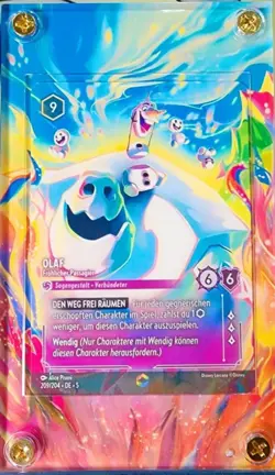 Olaf Happy Passenger 209 Enchanted Chapter 5 Disney Lorcana Extended Art Case - Image 1