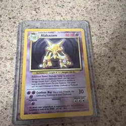 1999 Pokemon TCG Alakazam Base Set Holo Unlimited Rare Card 1/102 - Image 1