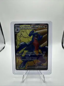 Pokemon TCG Cynthia's Garchomp EX 204 SVP Scarlet & Violet Promo Card - Image 1