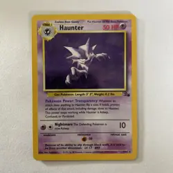 Haunter 6/62 Fossil Holo Rare 1999 Wizards Pokemon TCG Card English Vintage - Image 1