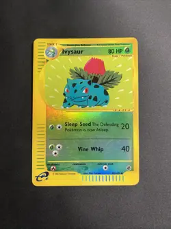 Pokemon TCG Ivysaur Expedition Base Set Reverse Holo Uncommon Card 82/165 - Image 1