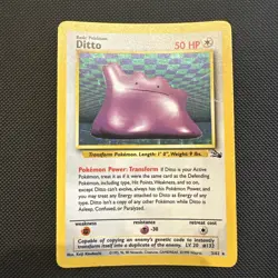 Pokemon TCG Ditto Holo 3/62 1999 Card Keiji Kinebuchi - Image 1