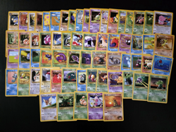Pokemon 60 Card No Duplicate Lot Fossil Gym Heroes Challenge Neo Genesis WOTC LP - Image 1