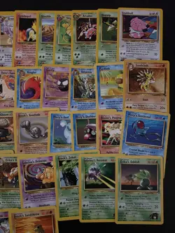Pokemon 60 Card No Duplicate Lot Fossil Gym Heroes Challenge Neo Genesis WOTC LP - Image 3