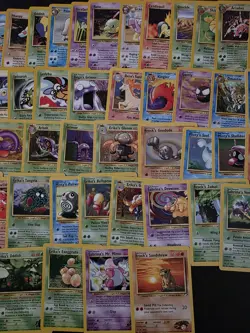 Pokemon 60 Card No Duplicate Lot Fossil Gym Heroes Challenge Neo Genesis WOTC LP - Image 4