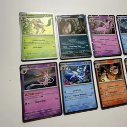 Pokemon TCG Prismatic Evolutions Costco Mini Tin Cosmos Promo Cards Set Of 8 NM - Image 3