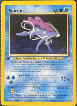 Suicune 27/64 Neo Revelation Regular 1st Edition - Pokemon Card - Image 1