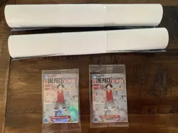 2 One Piece College Tour Monkey D. Luffy Cards with 2 posters from St. John's - Image 1
