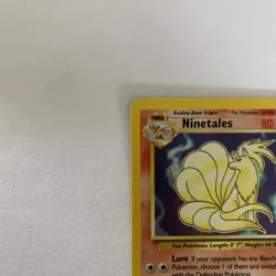 Pokemon Ninetales Base Set 12/102 Holo 1999 WOTC TCG Card Vintage - Image 2
