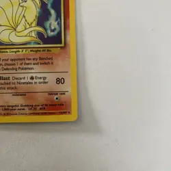 Pokemon Ninetales Base Set 12/102 Holo 1999 WOTC TCG Card Vintage - Image 4