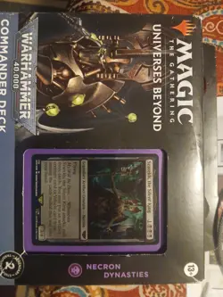MTG Magic The Gathering Warhammer 40,000 Necron Dynasties SEALED Commander Deck - Image 1
