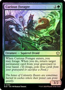 MTG-Curious Forager Bloomburrow(NM-FOIL)#169 - Image 1