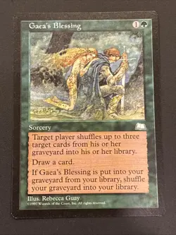 Gaea's Blessing Weatherlight 1997 Magic The Gathering MP - Image 1