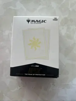 Ultra Pro Deck Protector Sleeves Apex Magic the Gathering Mana 8 Plains 105ct - Image 1
