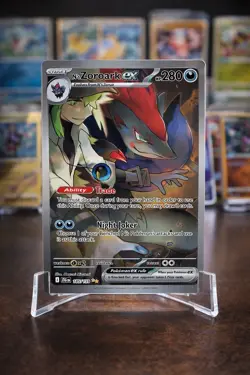 Pokemon N's Zoroark EX 185/159 Sv09: Journey Together Full Art Holo 280HP Rare - Image 1