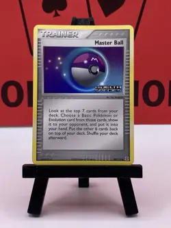 Master Ball 99/113 Stamped Reverse Holo EX Delta Species 2005 Pokemon TCG MP - Image 2
