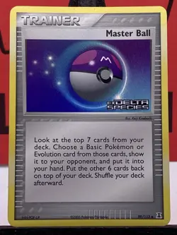 Master Ball 99/113 Stamped Reverse Holo EX Delta Species 2005 Pokemon TCG MP - Image 3