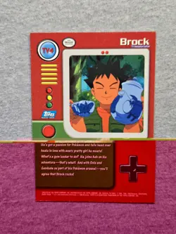 Brock #TV4 1999 Topps Pokemon TV Animation Edition Series 1 Blue Logo - Image 1