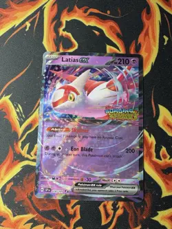 Pokemon TCG Latias EX Double Rare Holo Card 076/191 Surging Sparks Stamped - Image 1