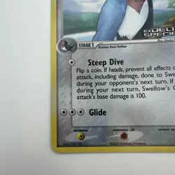 Pokemon TCG Swellow 32/113 Reverse Holo Rare Stamped EX Delta Species 2005 DMG - Image 5