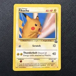 Pikachu #26 Pokemon Snap Black Star Promo (WOTC 1999) - LIGHT PLAY - Image 1