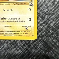 Pikachu #26 Pokemon Snap Black Star Promo (WOTC 1999) - LIGHT PLAY - Image 3