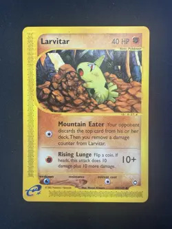 Larvitar 89/147 Pokemon Aquapolis Common Non‑Holo NM/LP Condition - Image 1