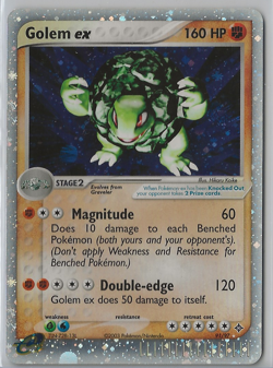 POKEMON EX DRAGON GOLEM EX 91/97 MP/HP W/SWIRL - Image 1