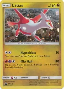 Lightly Played Latias - SM135 - Promo - SM Black Star Promo Pokemon SM Promos - Image 1