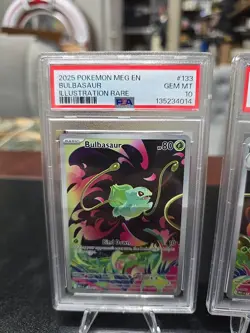 Bulbasaur Ivysaur Mega Evolutions Consecutive Psa 10 Illustration Rare Pokemon - Image 2