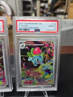 Bulbasaur Ivysaur Mega Evolutions Consecutive Psa 10 Illustration Rare Pokemon - Image 3