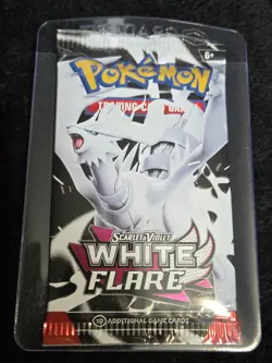 Pokemon Scarlet & Violet White Flare Booster Pack New Sealed & Unweighed - Image 1