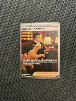 Pokemon TCG Giovanni's Charisma 204/165! NM Condition! See Description! - Image 1