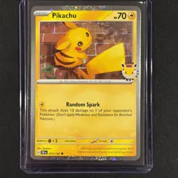 Pokemon TCG Pikachu 051/162 Stamped 2026 Pokemon Day 30 Promo NM - Image 1