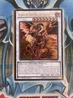 Yugioh Scarlight Red Dragon Archfiend DOCS-EN046 - Ultimate Rare 1st Edition LP - Image 1